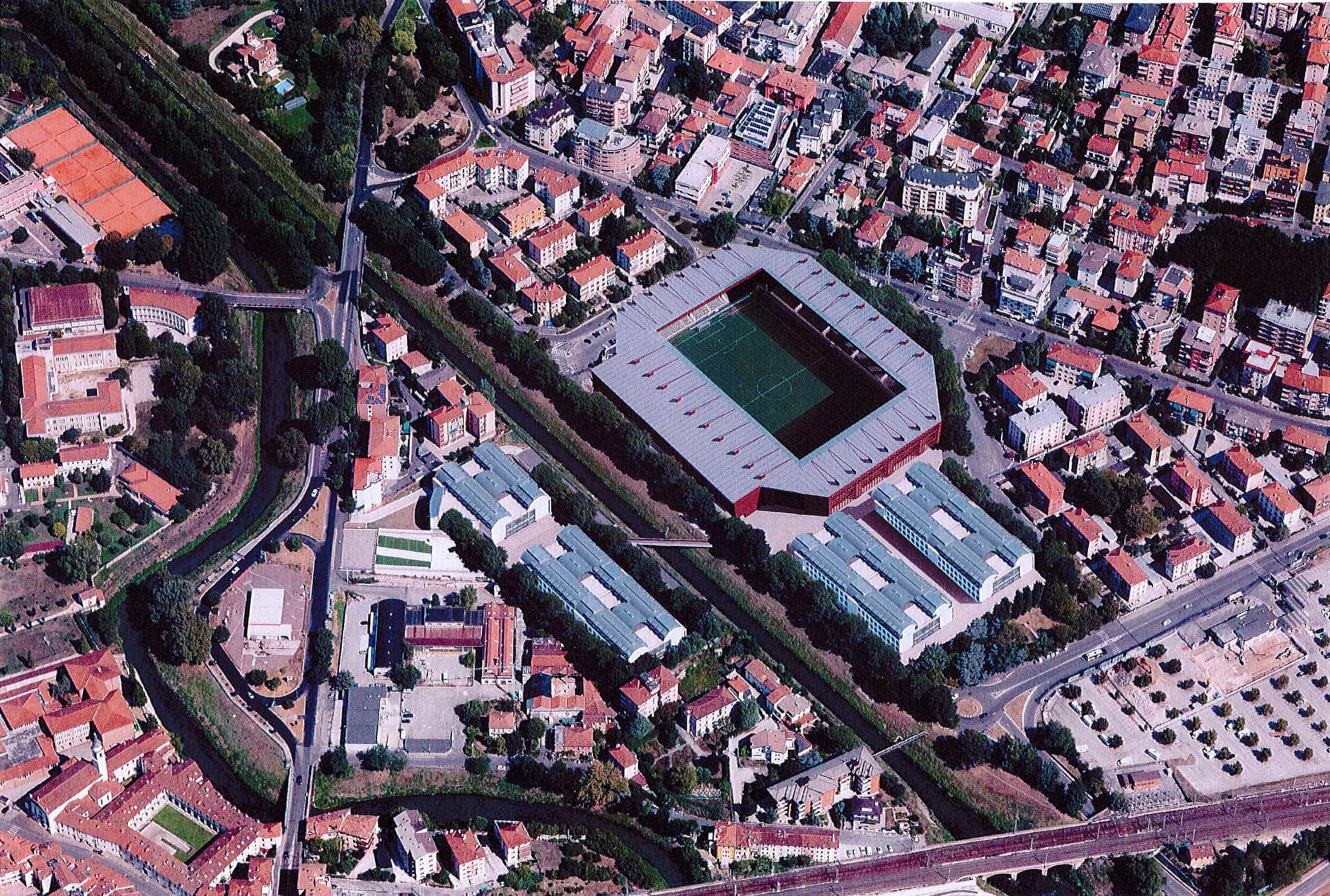 Vista Aerea Campus Stadio Menti Vicenza